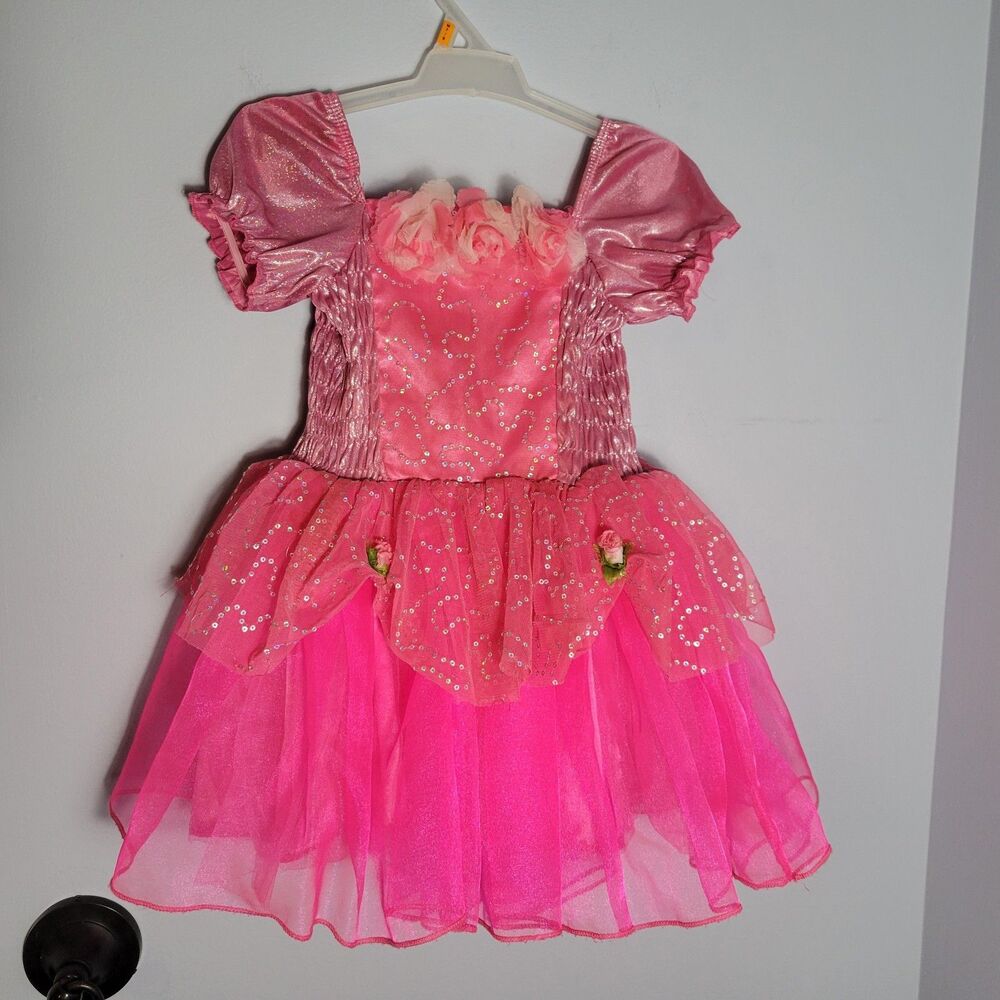 Popatu Little Girl Tutu Pink Dress Size 4/5 Size Small